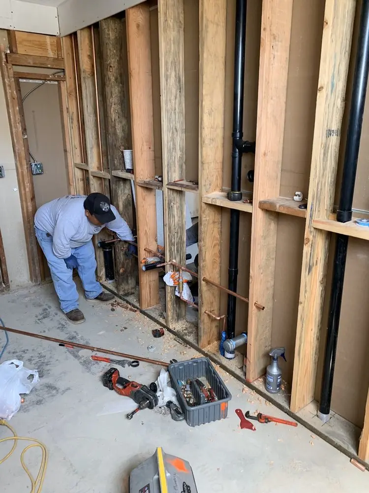 Commercial rough-in plumbing for Water Heater Replacement in Alamo Farmsteads